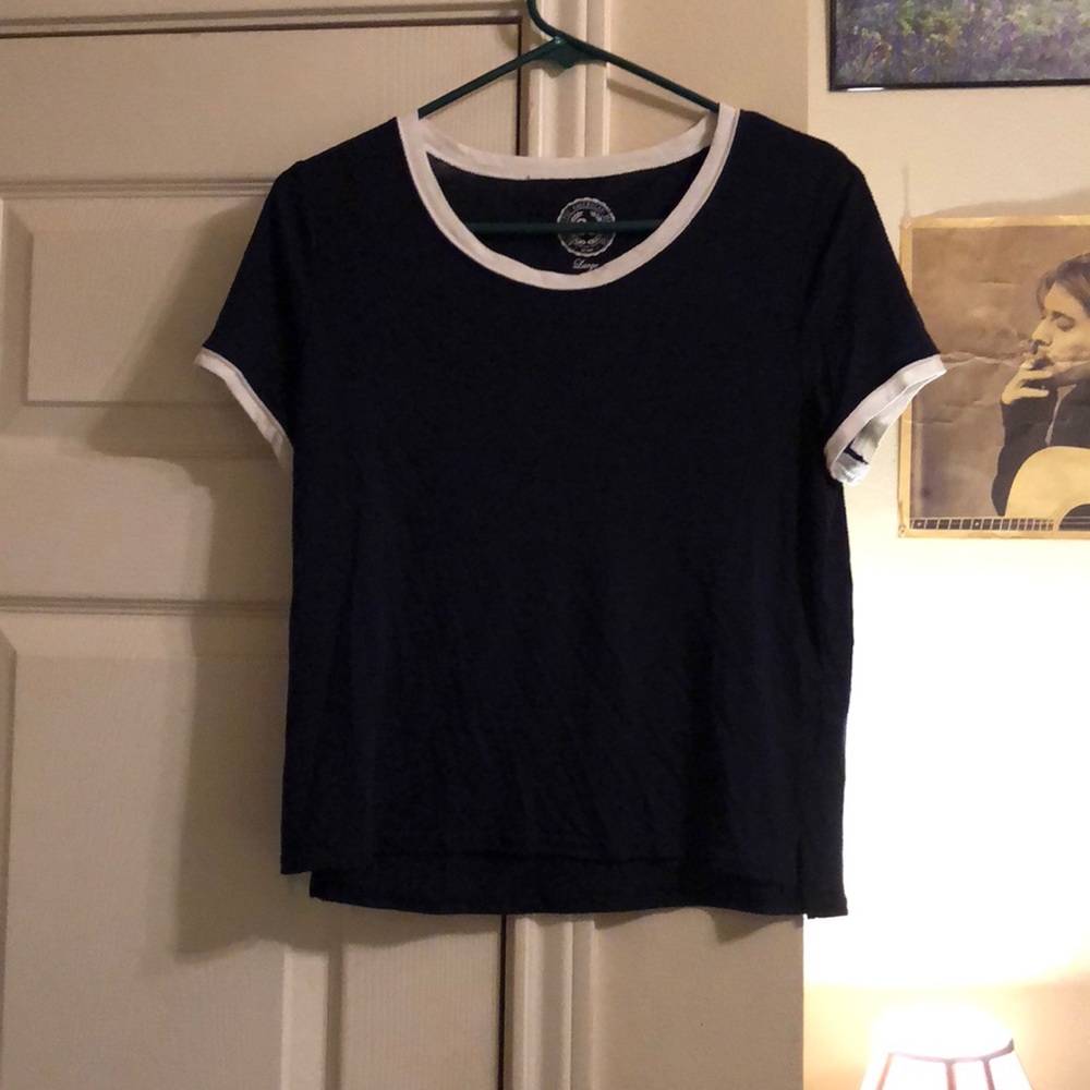 Blue crop top